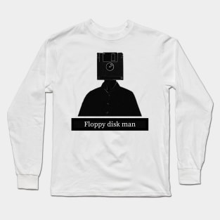 Floppy disk man Long Sleeve T-Shirt